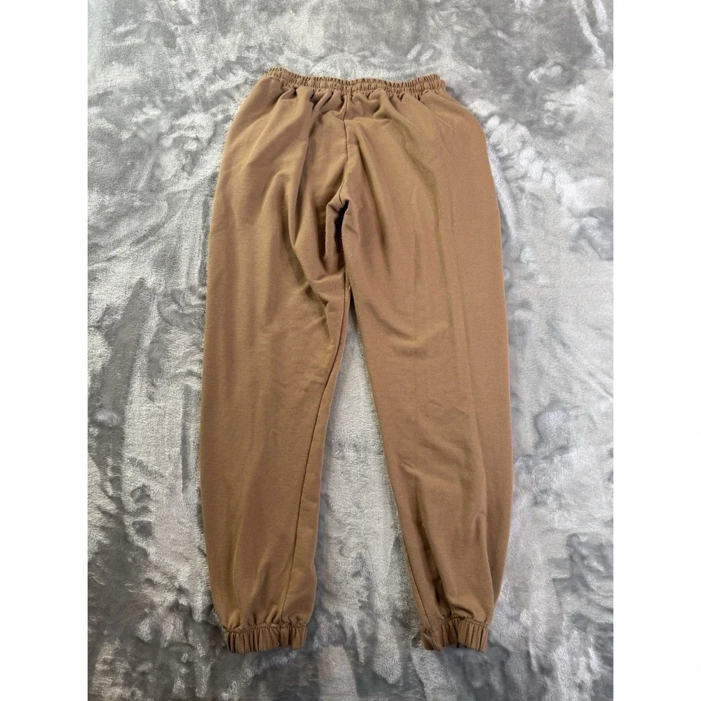 Alo Triple Striped Brown Joggers / Sweatpants Active Wear Stretch 24x27 Sz 2